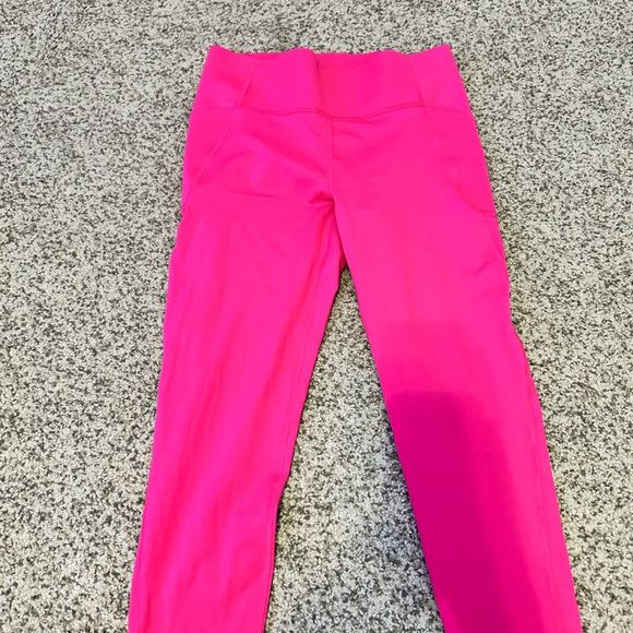 HOT PINK, leggings, size large - Picture 1 of 2